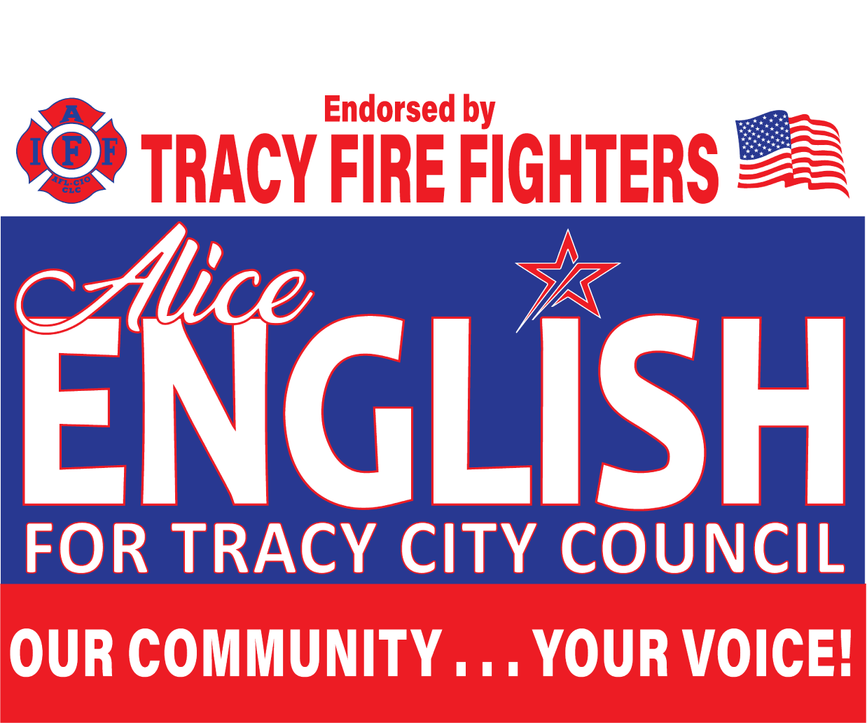 Alice English for Tracy city council 2022