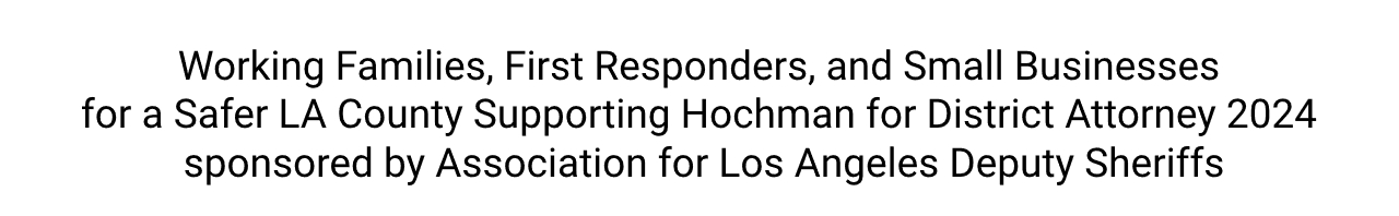 Working Fams for a Safer LA Supp Hochman for DA 2024